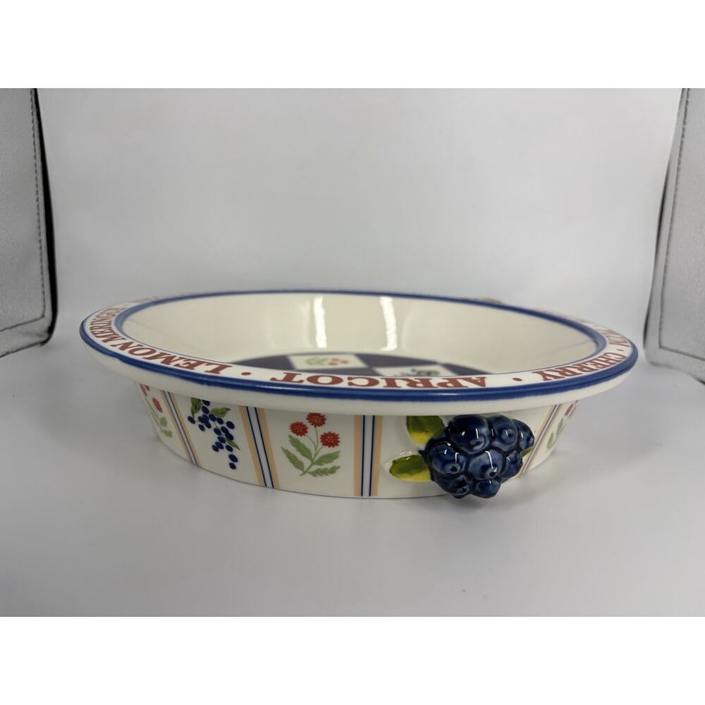 Anthropologie Lou Rota Stoneware Pie Dish Remikens Butter Dish Spoon Rest Set - Picture 4 of 14